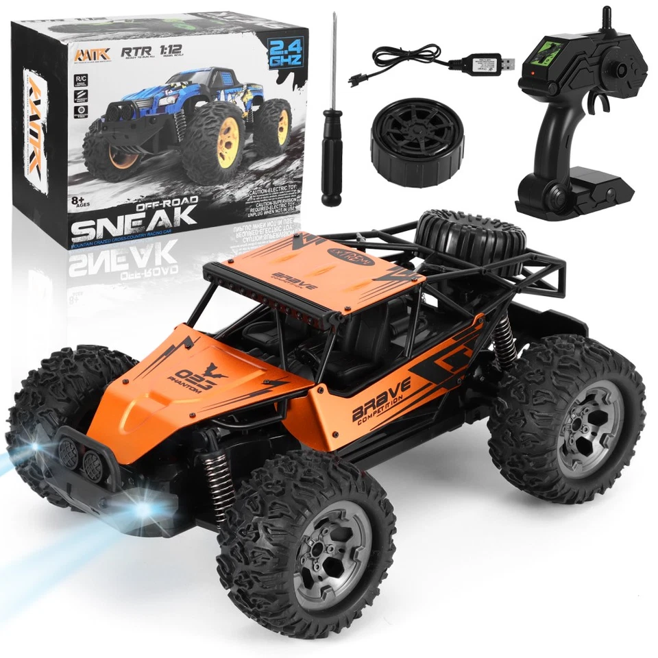 2.4GHz 1:12 RC Auto Car RTR Off-road Crawler Ferngesteuertes Monster Truck Buggy - Bild 2 von 4