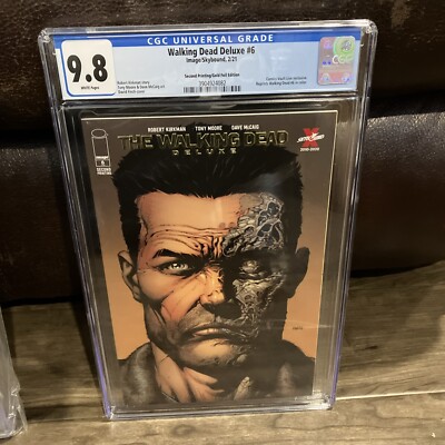 Walking Dead Deluxe #6 2nd Print Gold Foil Edition Variant CGC 9.8 CVL Exclusive