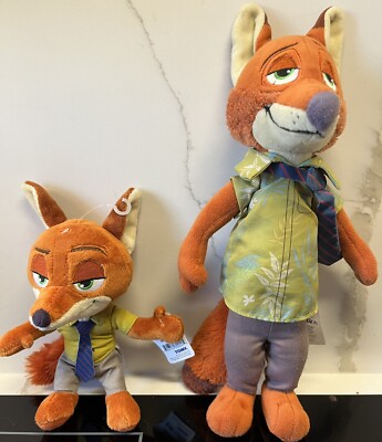 Disney Tomy 2 plush nick wilde 13  Disney 9  Tomy Zootopia Stuffed Fox Animal