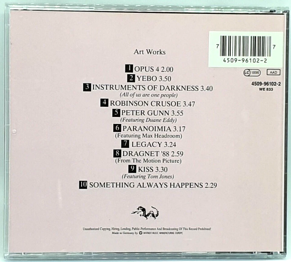 The Art Of Noise : The Best Of CD Album - Peter Gunn - Kiss - Dragnet - HTF - Image 2 of 3