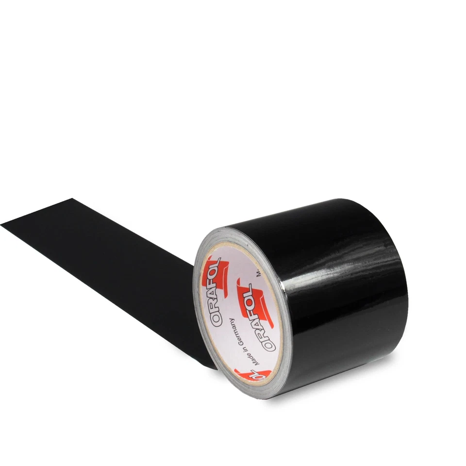 Pellicola modanature nera lucida car wrap fusa pellicola 10 m x 8 cm cromo delete