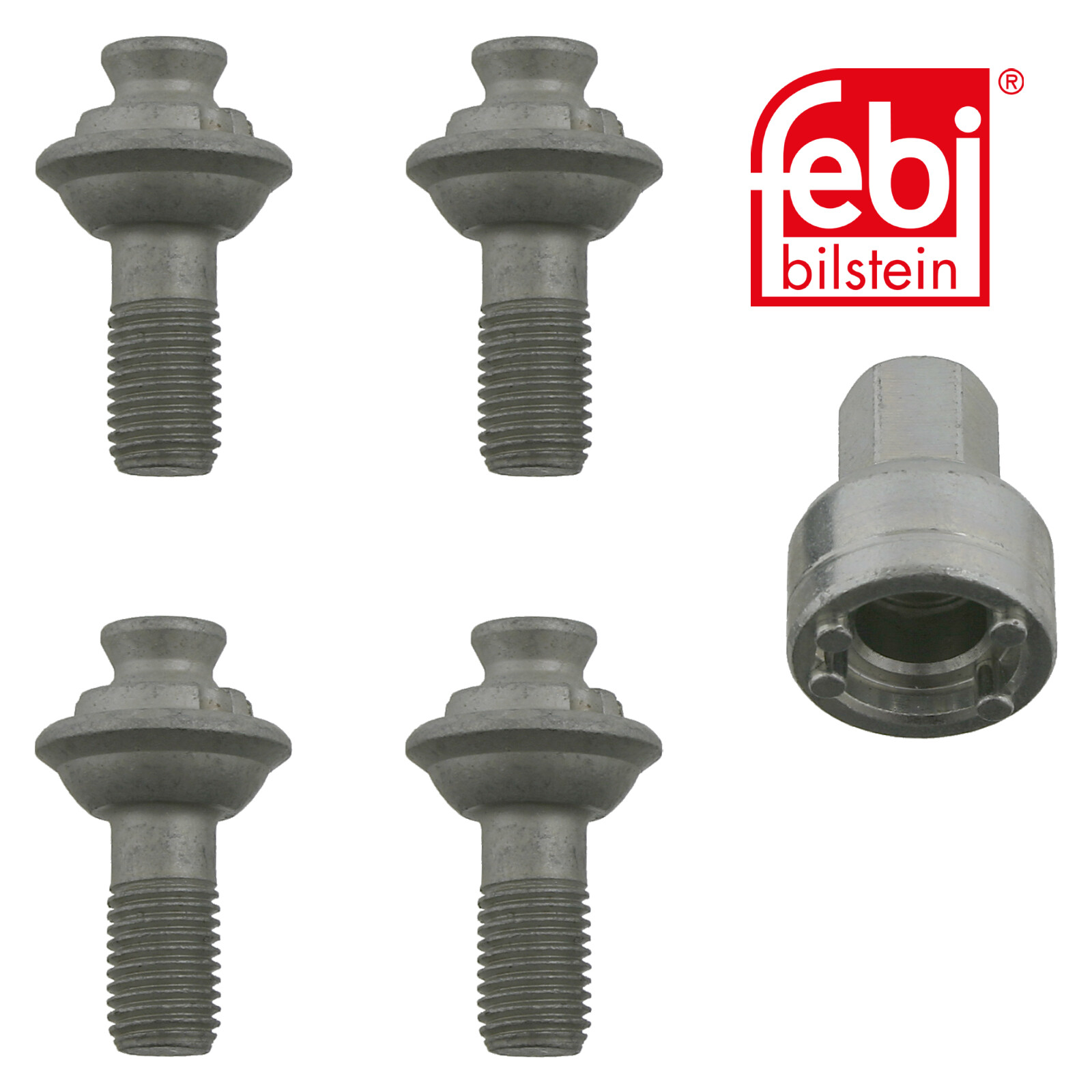 Bullone Ruota FEBI-Bilstein 27497 | Antifurto, Per Smart Fortwo E Roadster, Codice OE 0009906007