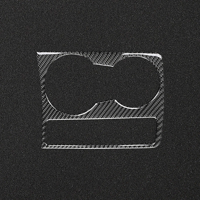 Se adapta a Audi A4 B8 A5 2009-2016 fibra de carbono portavasos panel marco moldura Foto 4 de 4