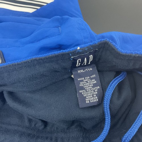 Gap Kids Blue Nylon Track Pants Boy’s Size 2XL Preowned - Picture 3 of 4