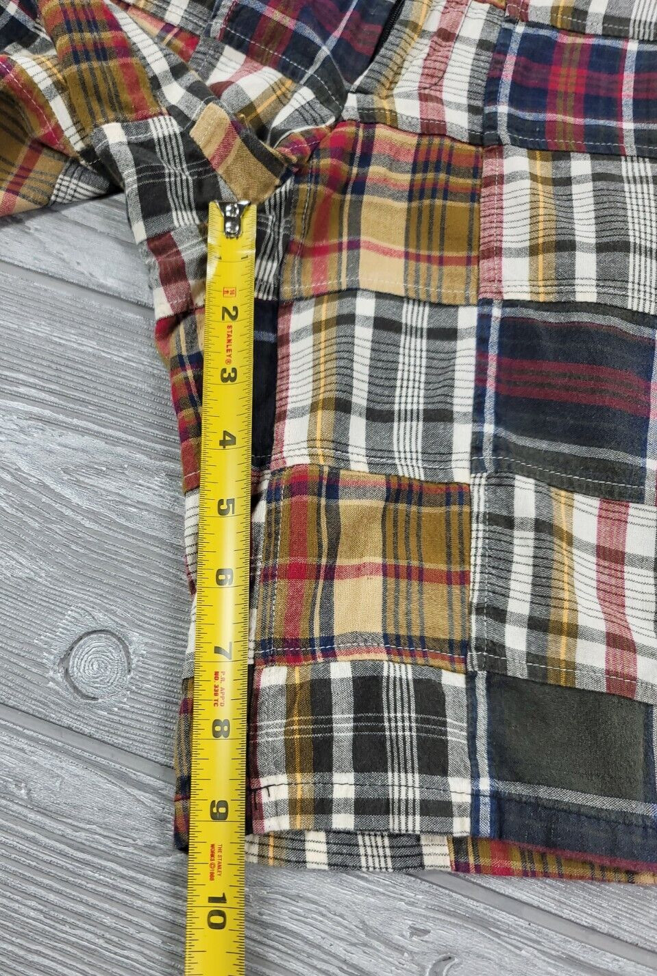 Peter Millar Indian Madras Patchwork Flat Front S… - image 10