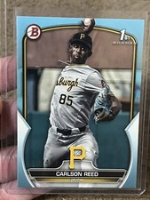 2023 Bowman Draft CARLSON REED BD-11 Sky Blue Paper /499 Pirates 1st