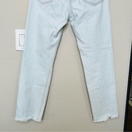 NEW RAG & BONE Maya High-Rise Slim Distressed Jeans Ditch Plains Light Wash 24 - Picture 7 of 8