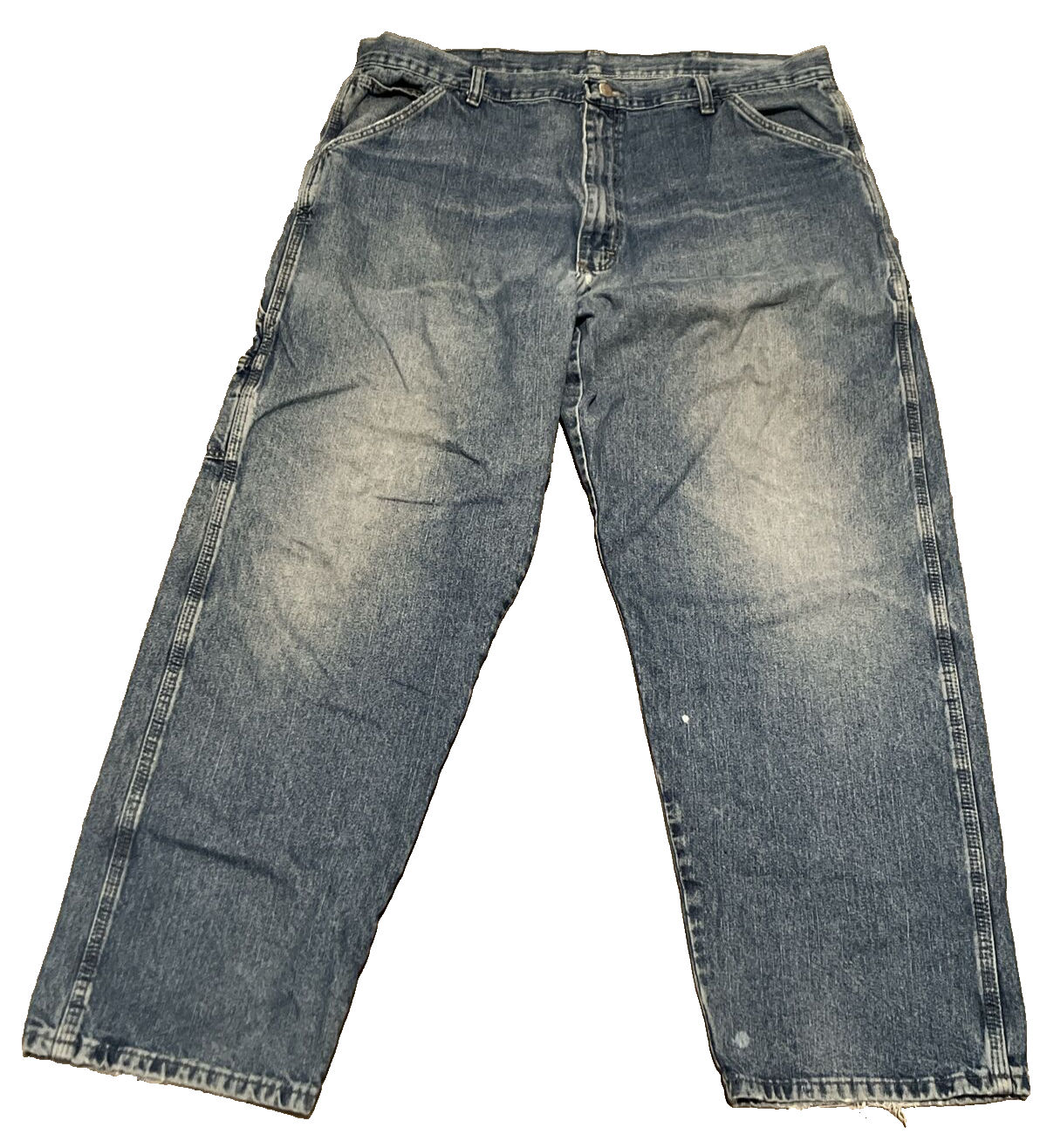 Vintage 90s Y2K Wrangler Carpenter Jeans 38x30 Blue Denim Baggy Utility Skater