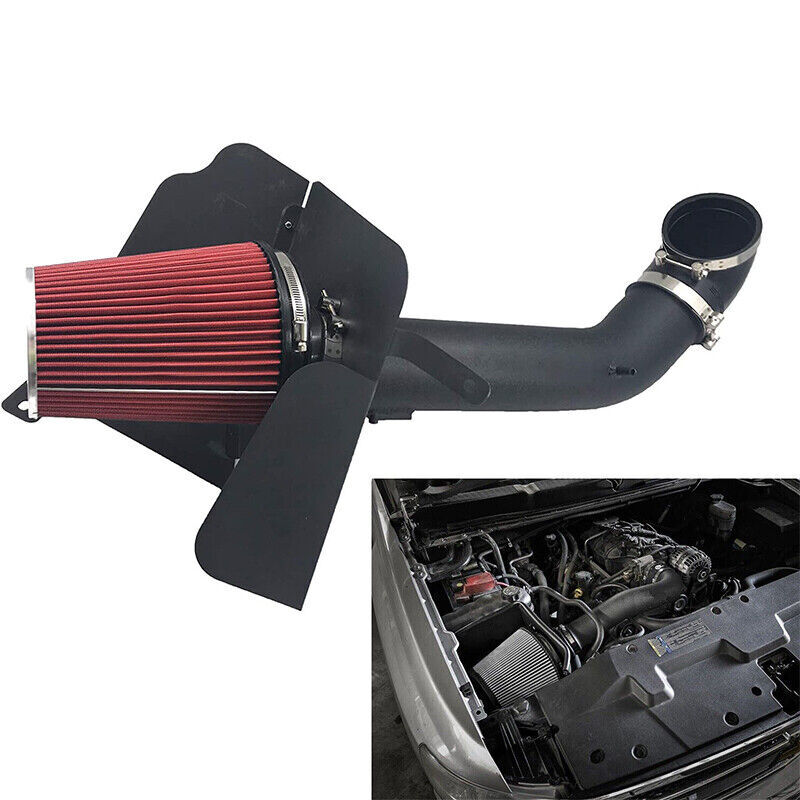 Cold Air Intake Kit+Heat Shield for 2009-13 Chevy/GMC 1500 V8 4.8L/5.3L ...