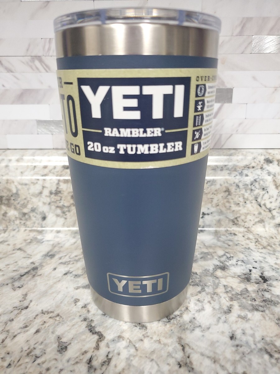 YETI-Rambler-20 Tumbler-NAVY with Magslider Lid-NEW