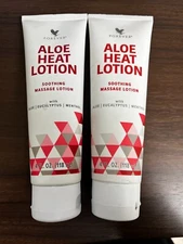 2 pack - Forever Living ALOE HEAT LOTION  -  Great for Massage   Free Shipping