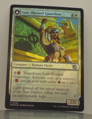 Foil - Sun-Blessed Guardian - March of the Machine - MOM - 38 - MTG