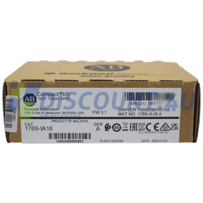 NEW Factory Sealed AB 1769-IA16 /A CompactLogix 16 Pt 120VAC D/I Module 1769IA16