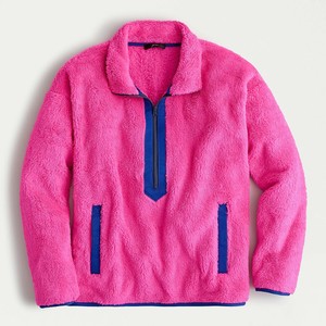 plush fleece pullover