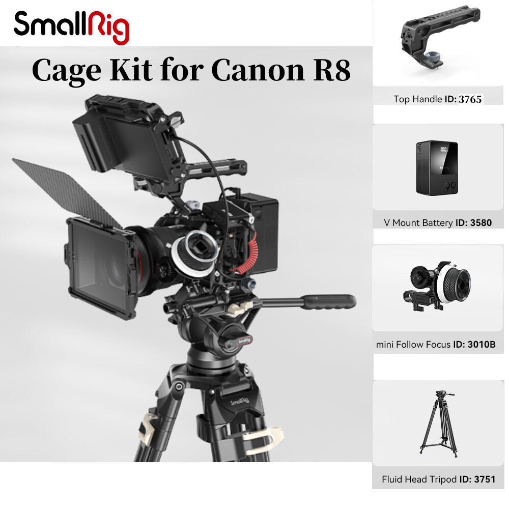 SmallRig EOS R8 Camera Cage&VB99 Battery&Tripod&Follow Focus SmallRig EOS R8 Camera Cage&VB99 Battery&Tripod&Follow Focus