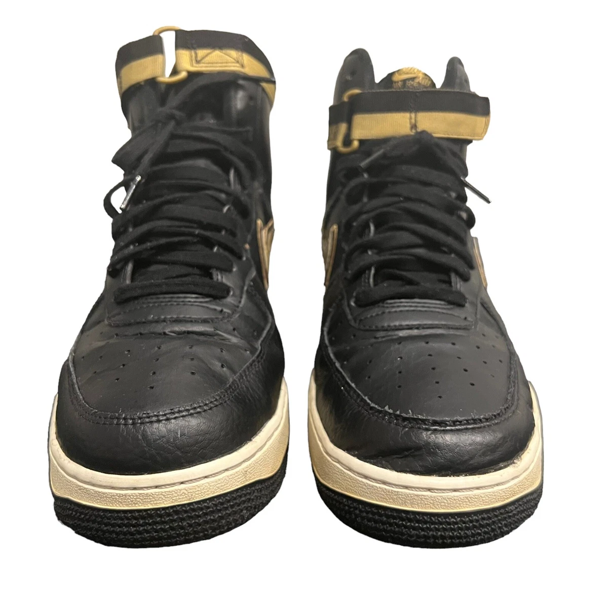 Nike Air Force 1 High '07 LV8 Sport Men's Shoes Black/Mettalic Gold/White  av3938-001