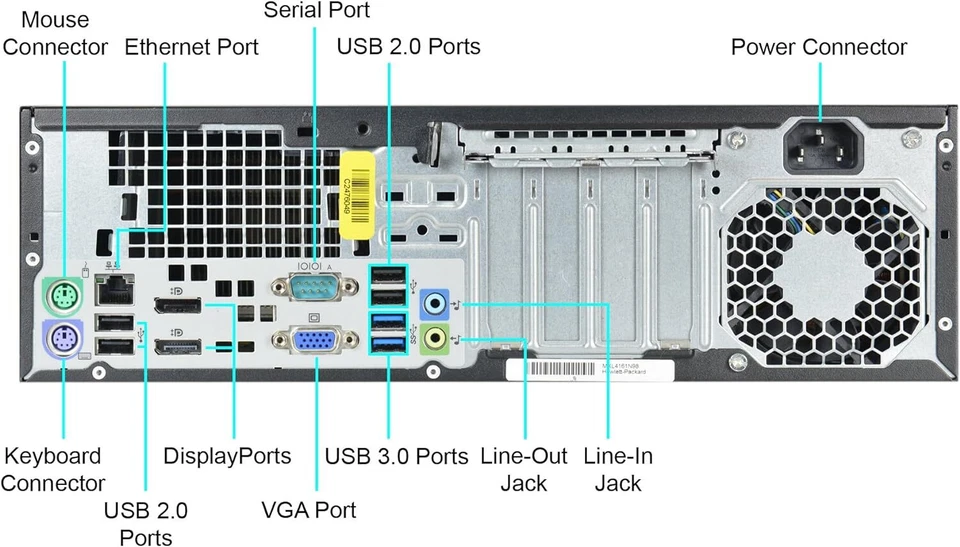 HP ProDesk 600 SFF Computer PC DESKTOP i5 UP TO 16GB 1TB SSD DVDRW WIN10 WiFi/BT - Image 3 of 4