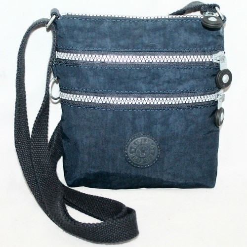 KIPLING Alvar AC7098 Xtra Small Navy Blue Nylon Triple Zip Crossbody  Swingpack | eBay