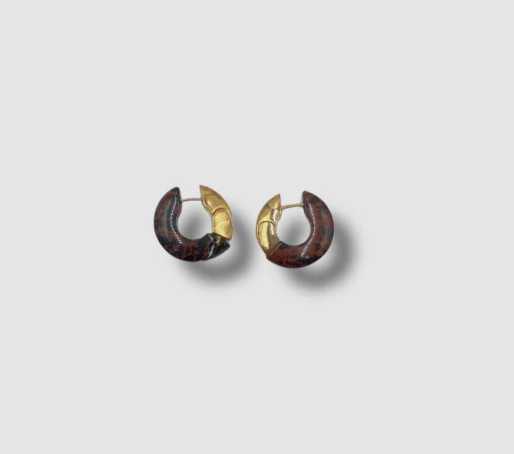 Bottega Veneta Gold Hoop Earrings