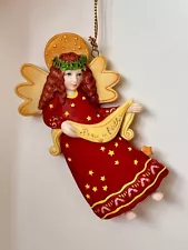 1999 Ceramic Peace on Earth Angel Ornament 1st Edition • 4”Ht New/Unboxed