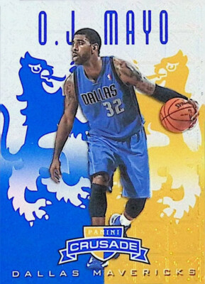 2012-13 Panini Crusade Crusade Blue Dallas Mavericks O.J. Mayo