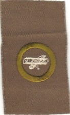 BOY SCOUT AVIATION SQUARE MERIT BADGE (TYPE A...