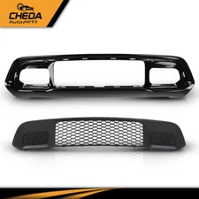 Front Lower Grille & Bumper Grill Bezel Fit For Jeep Grand Cherokee 2017-2022 