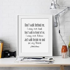 Albert Camus Inspirational Wall Art Print Motivational Quote Poster Home Decor