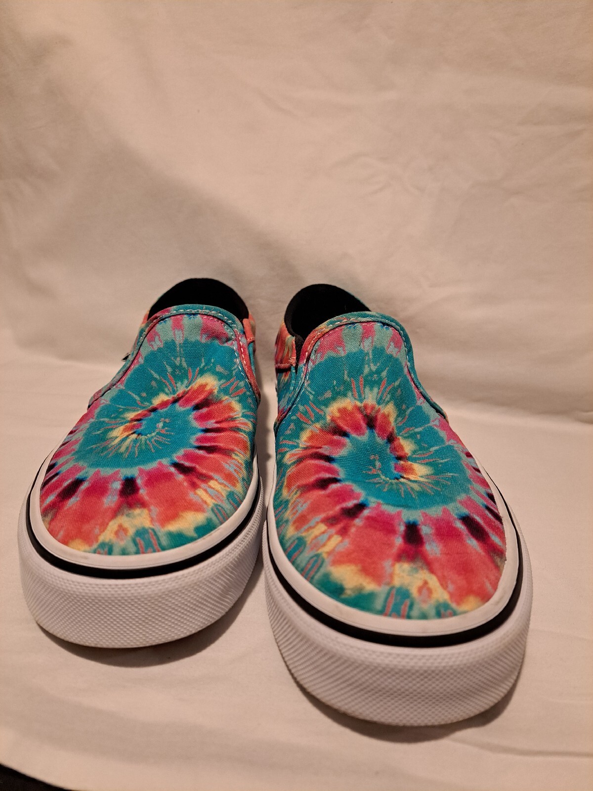 Vans Womens Asher 500714 Multicolor Tie Dye Slip on Shoes Sneakers