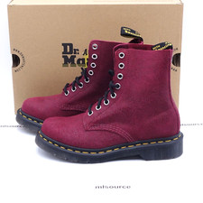 Dr. Martens 1460 Pascal Combat Boots 26066600 Red/Glitter Women's Size 6 / UK 4