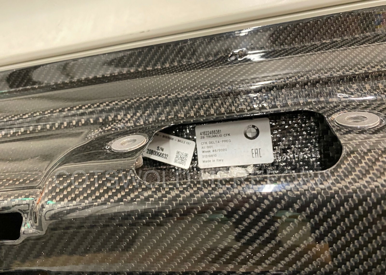 Genuine BMW M Performance M2 F87 Carbon Boot Lid Tailgate 