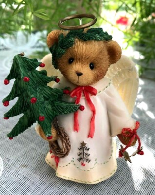 CHERISHED TEDDIES - EVERYONE NEEDS A LITTLE LEARNING TO FLY - ARIEL ANGEL W/TREE