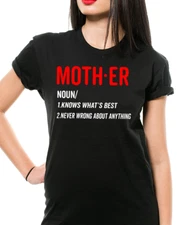 Gift For Mother T-shirt Funny Mom Definition T shirts Birthday Gift For Mom