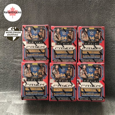   2022 WWE Prizm Debut Edition Wrestling Blaster Box (SET OF 6)    GREEN PULSAR