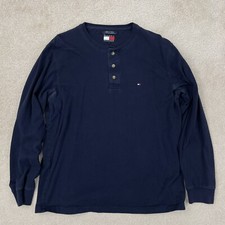 Men's Tommy Hilfiger Long Sleeve Dark/Navy Blue Shirt - Large