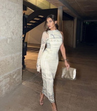 ZARA ASYMMETRICAL PRINTED TULLE DRESS XS-XXL REF. 2558/172