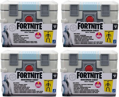 Fortnite Build Ghost Henchman Chest Set of 4 Loot Crates