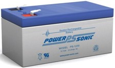 12V 3.4AH AGM Battery- Global Yuasa ES3.2-12 Replacement F1 Terminal Sealed Lead