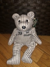 Bam Beanos DARRYL STRAWBERRY BEANIE Stuffed Baby Bear Baseball Yankees Plush