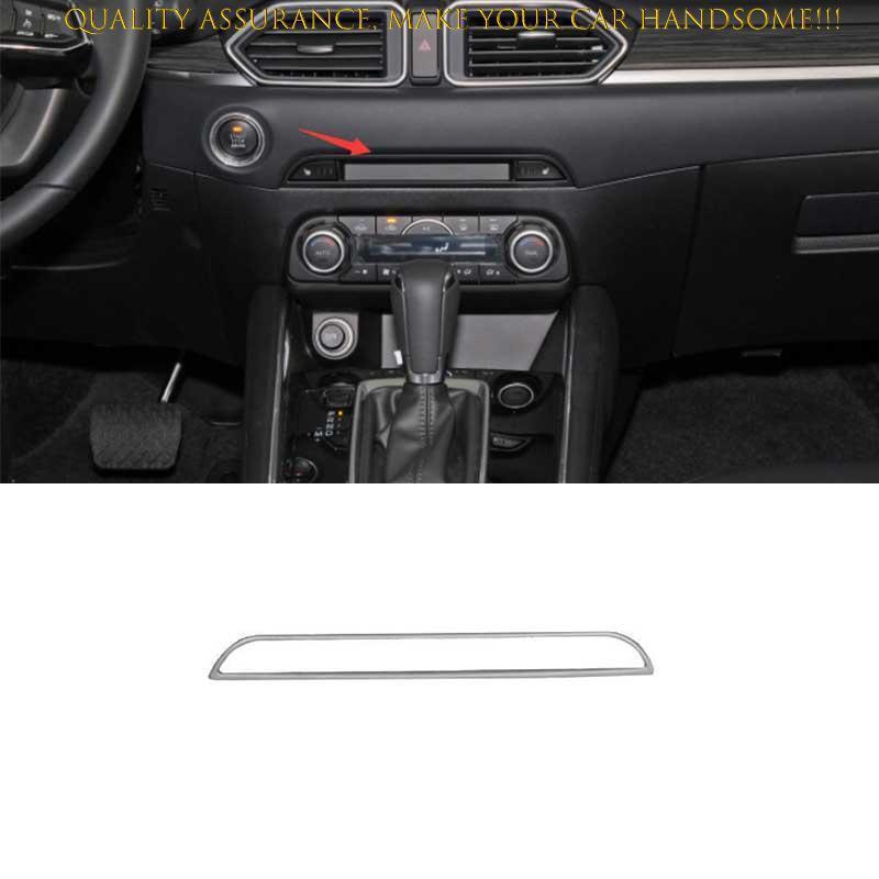 For Mazda CX-5 2017-2024 Silver Titanium Center Console CD Switch