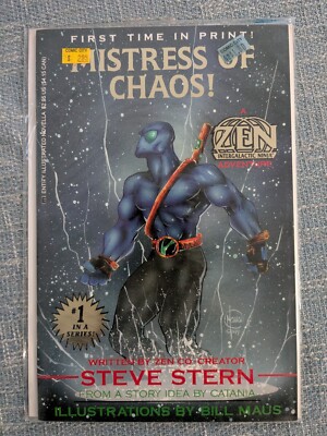 Zen Intergalactic Ninja Comic First Issue Entity Illustrated Novella Dated 1994