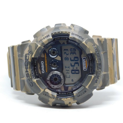 Casio G-Shock 3427 GD-120CM Camouflage Illuminator Quartz Digital Men's  Watch | eBay