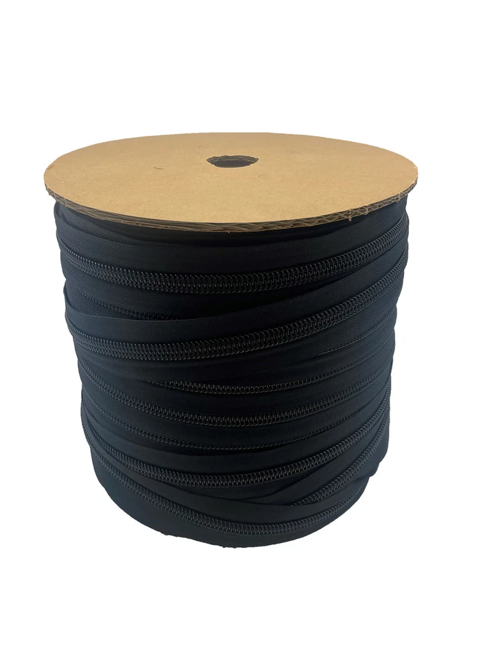 YKK Black Number 10 CF Chain Coil Zipper P19 (One Metre) - Image 3 of 3