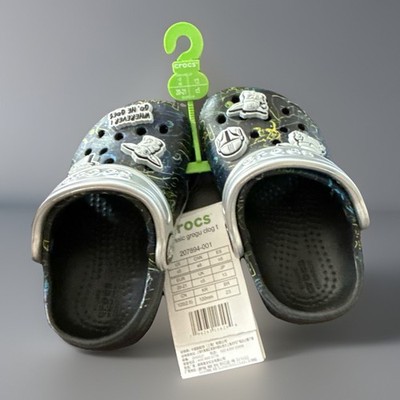 Star Wars Grogu Mandalorian Crocs Clog Kids Sz 5 C5 Boy Girl Jibbitz Baby Yoda