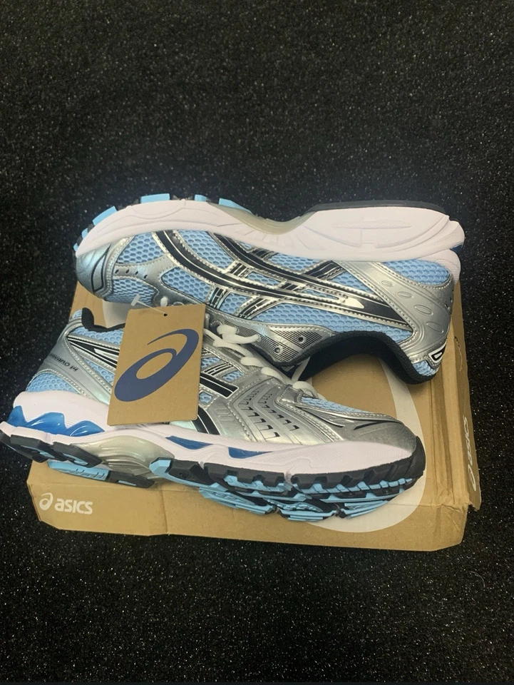 ASICS Gel-1130 Herren Sneaker blau/silber/schwarz/weiß Mesh Schnürung - Bild 3 von 3