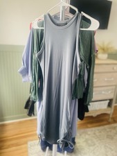 Women’s Aphalete Size Medium Blue Ribbed Monarch Collection Adjustable Dress