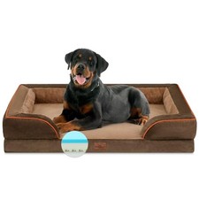 Comfort XL Orthopedic Dog Bed, 45x35in Memory Foam, Waterproof, Washable Cover