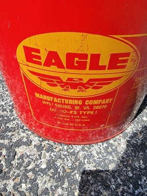 Eagle 5 Gallon Red Safety Gas Can Self-Closing Lid