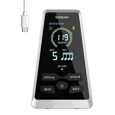 Digital LCD Display Metronome For Piano Guitar Drums Violin Ukulele Practice,...