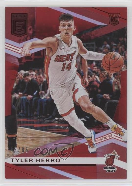 2019-20 Donruss Elite Rookies Aspirations 43/86 Tyler Herro #122 Rookie RC 0o5